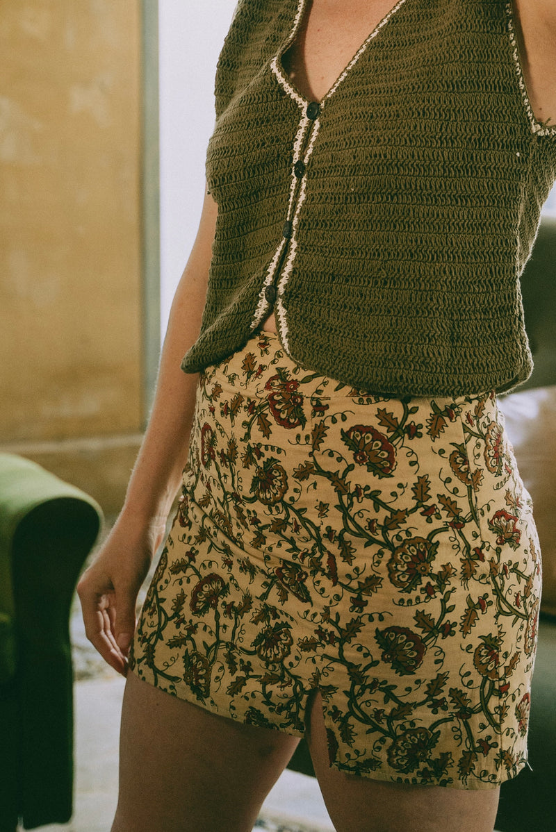 Drift Mini skirt - Cedar