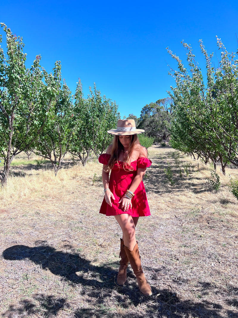 Dahlia mini dress - Red