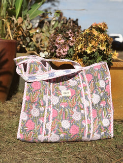 Quilted tote Bag