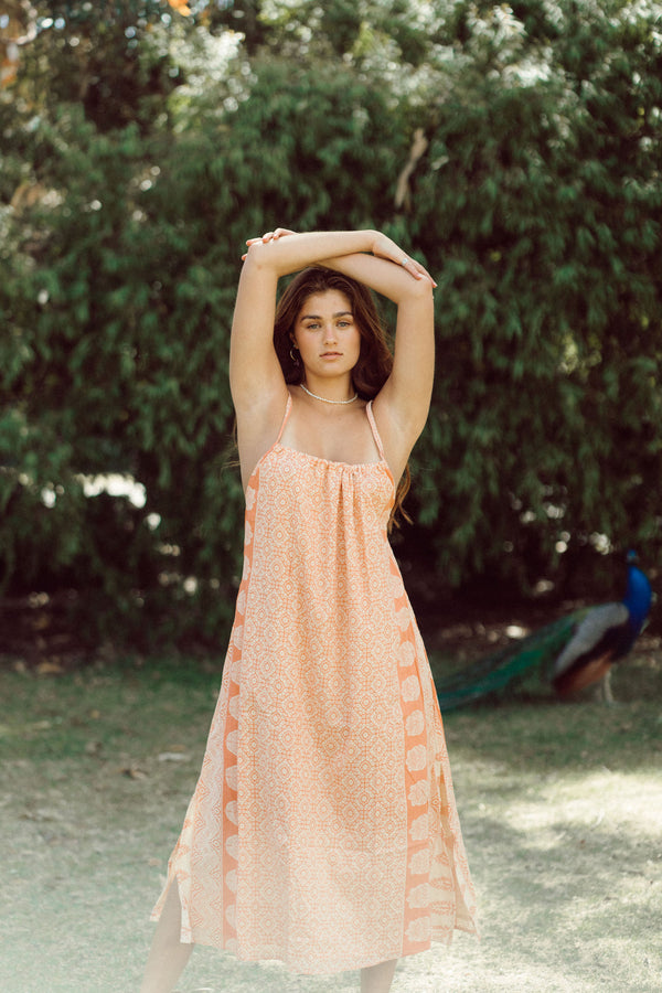 Laurel Strappy dress - Orange