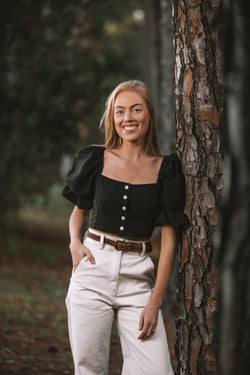 Rancho top- Black