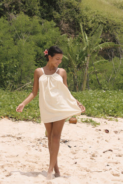 Laurel mini dress - Cream