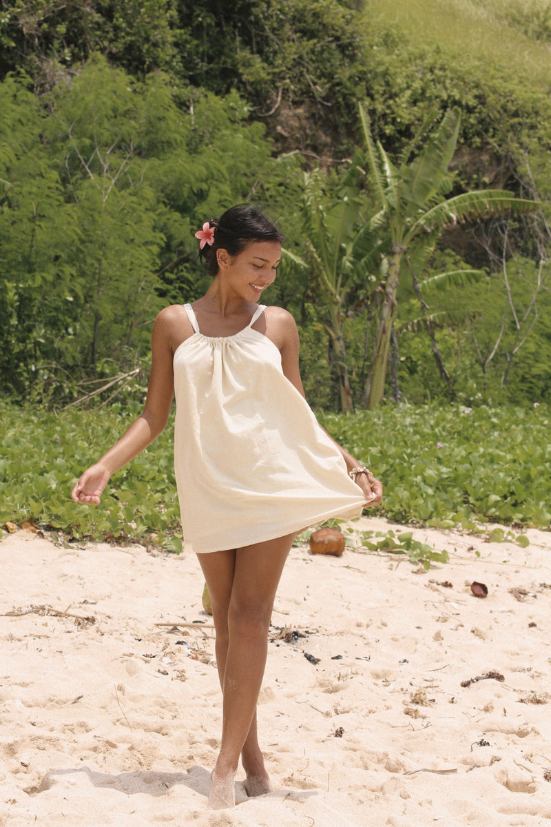 Laurel mini dress - Cream
