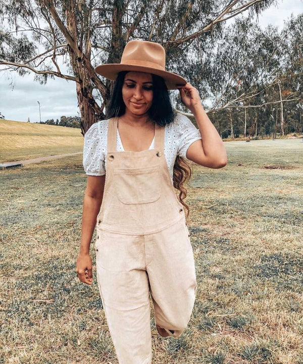 On the Road Corduroy Overalls - Sand