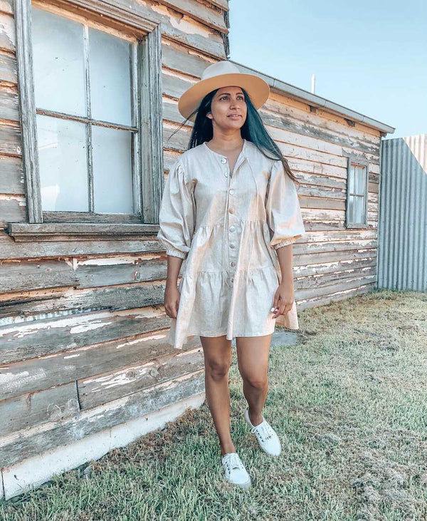 Grace Smock dress - Natural
