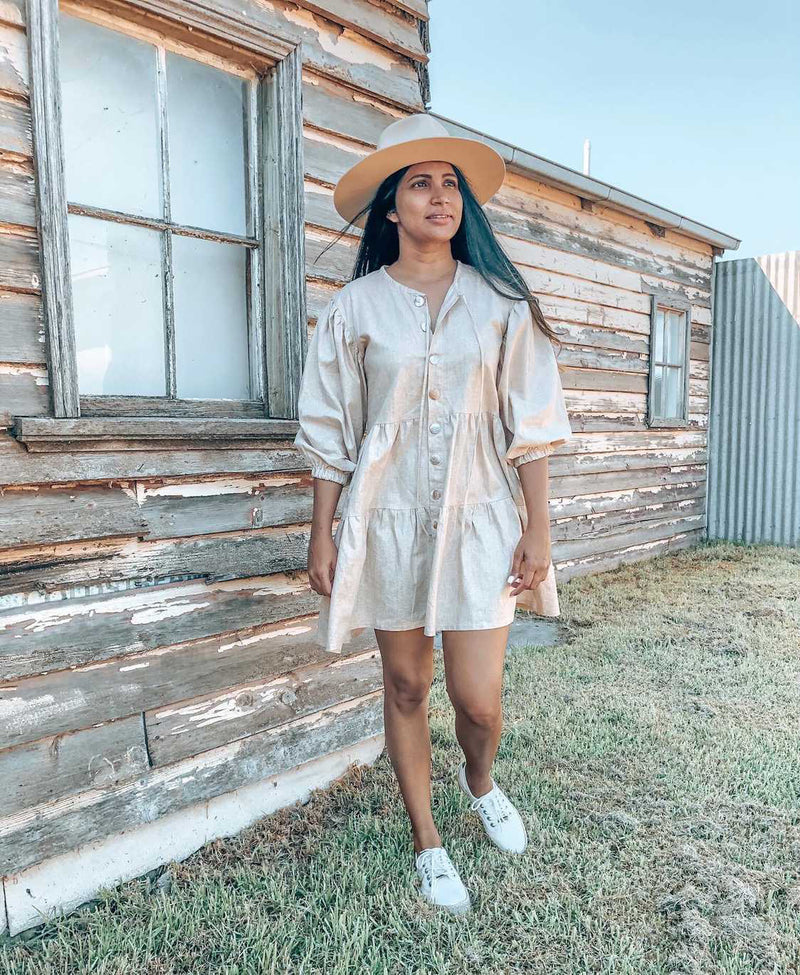 Grace Smock dress - Natural